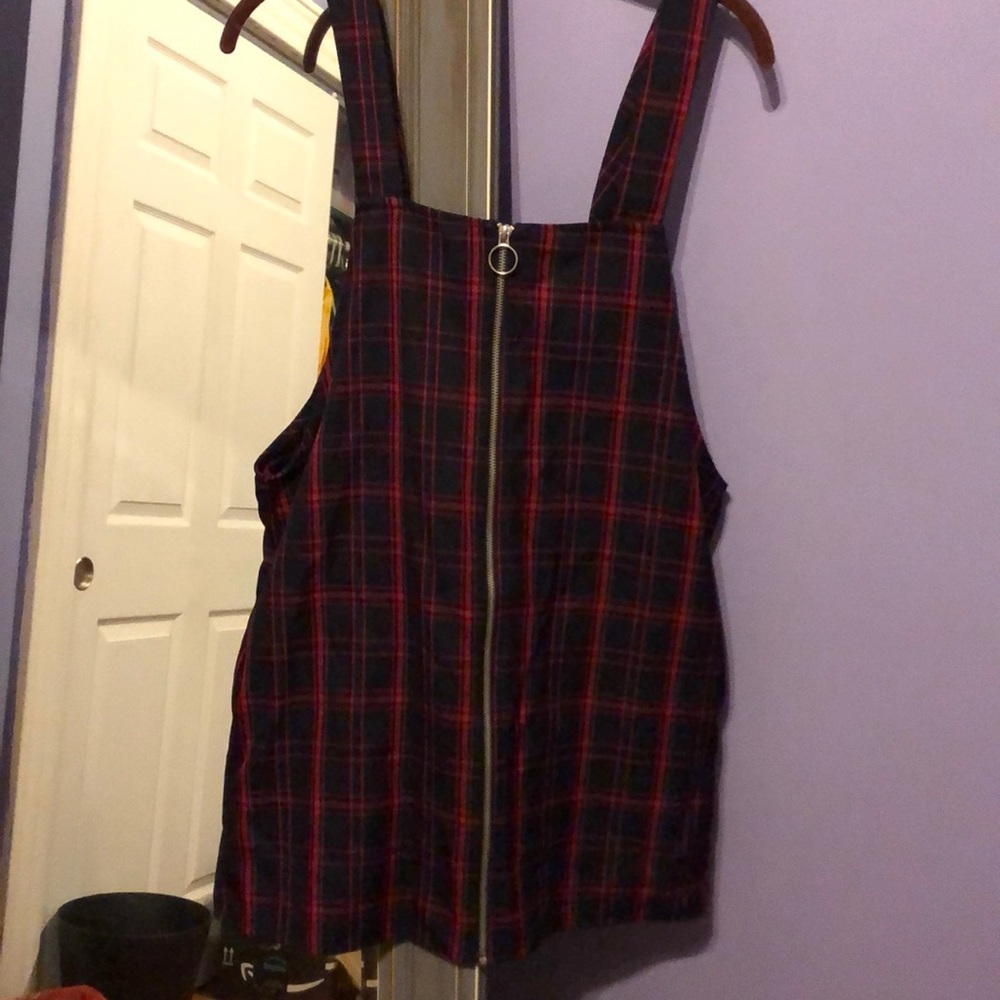 Front zip overall dress